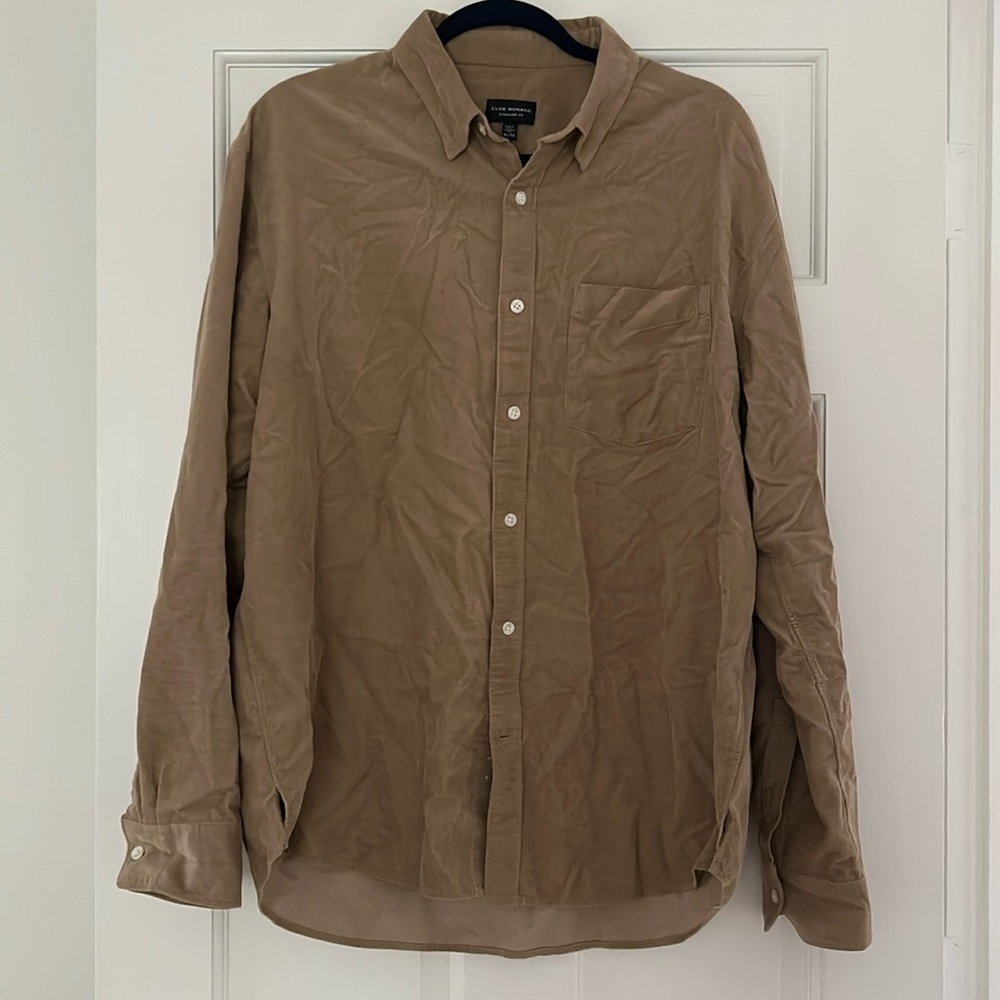 Club Monaco men's corduroy button down shirt